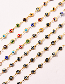 Fashion Color Copper Dripping Eye Chain Accessories (100cm)