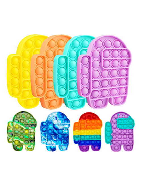 Fashion Running Color Children's Decompression And Pressing Silicone Toys