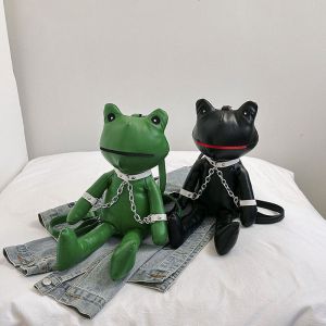 Fashion Green Doll Frog Doll Backpack