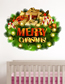 Fashion 30*80cm In Bag Packaging Christmas Glass Wall Sticker