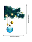Fashion 40*60cm In Bag Packaging Christmas Tree Glass Wall Stickers