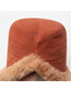 Fashion Black Plush Curled Fisherman Hat Plush Lamb Wool Plush Fisherman Hat