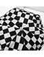 Fashion Black And White Checkerboard Checkerboard Beret