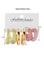 Fashion Color Resin Acetate Geometric Earring Set