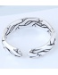 Fashion Silver Color Stripe Pattern Decorated Simple Opening Ring S
