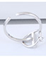 Fashion Silver Color Diamond Decorated Ring