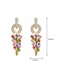 Fashion Multi-color Geometric Shape Decorated Earrings