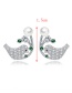 Fashion Red Bird Shape Decorated Earrings