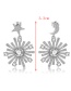 Fashion Silver Color Star&moon Shape Decorated Earrings