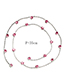 Lovely Light Pink Round Shape Diamond Decorated Hair Accessory(1pc)