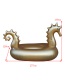 Trendy Gold Color Hippocampus Shape Design Swimming Floats