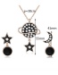 Fashion Rose Gold Moon&star Shape Decorated Jewelry Sets