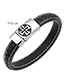 Fashion White+black Cross Shape Decorated Bracelet