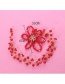 Fashion Red Flower Shape Decorated Hair Accessories