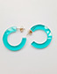 Fashion Transparent Round Shape Decorated Earrings