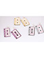 Fashion Gold Color Magnetic Tape Shape Decorated Earrings