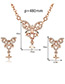 Fashion Gold Color Butterfly Shape Decorated Jewelry Sets