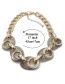 Elegant Gray Round Shape Design Simple Necklace