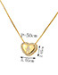 Fashion Gold Color Girl Pattern Decorated Necklace