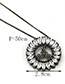 Fashion Black+white Hollow Out Design Necklace