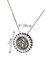 Fashion Pink+black Round Shape Decorated Hollow Out Necklace
