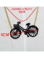 Fashion Black Bicycle Shape Decorated Necklace