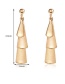 Elegant Gold Color Pure Color Decorated Long Earrings