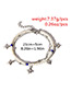 Fashion Silver Color Star Shape Decorated Ankle Chain