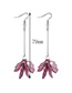 Elegant Pink Flower Shape Decorated Earrings