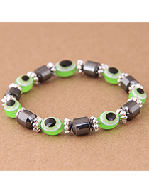 Fashion Green Eye Shape Decorated Bracelet