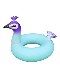 Fashion Small Inflatable Peacock Mount Swimming Ring