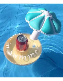 Fashion Blue Inflatable Single Hole Mushroom Cup Holder