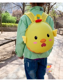 Fashion Chick Yellow Childrens Backpack With Chick Print Waterproof Eggshell