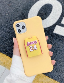 Fashion Jersey Yellow Folding Bracket All-inclusive Silicone Phone Case