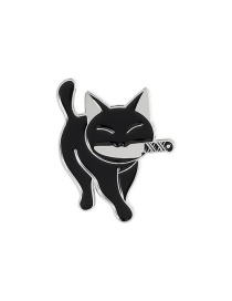 Fashion Kitten 1 Dripping Cat Knife Handle Alloy Geometric Pin