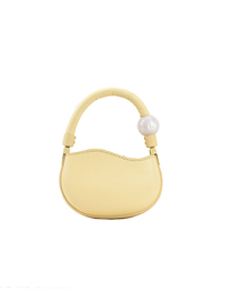 Fashion Small Yellow Bean Pu Large Capacity One Shoulder Shell Bag