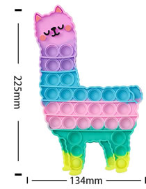 Fashion Alpaca-macarons Silicone Alpaca Color Press Toy
