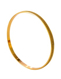 Fashion Gold Rim Frosted Geometric Bracelet