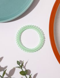 Fashion Green Plastic Telephone Wire Hair Ring