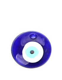 Fashion Blue 40mm Geometric Glass Eye Diy Jewelry Accessories