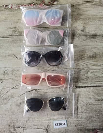 Fashion Photo Color Alloy Pc Large Frame Sunglasses Set Of Five
