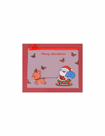 Fashion Santa Claus Cartoon Christmas File Bag