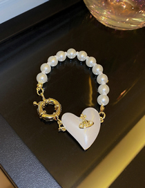 Fashion Bracelet-gold Pearl Love Bracelet