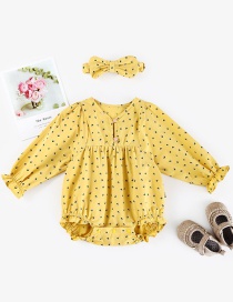 Fashion Yellow Xiaohuamanyin Newborn Baby Clothes