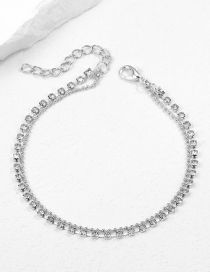 Fashion 1# Alloy Diamond Claw Chain Anklet